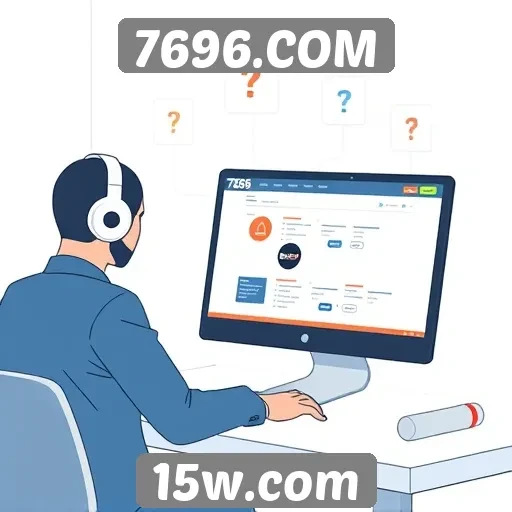 Avaliação do suporte ao cliente no site 7696.COM